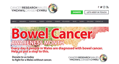 Desktop Screenshot of cancerresearchwales.co.uk