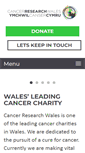 Mobile Screenshot of cancerresearchwales.co.uk